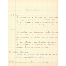 Cahier de chimie
