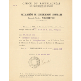 Baccalauréat de l'enseignement secondaire - Seconde partie : Philosophie