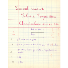 Cahier de compositions