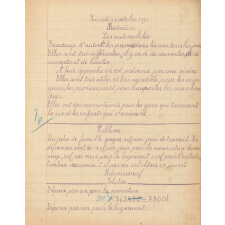 Cahier journalier