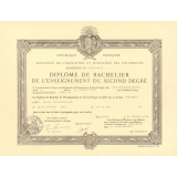 Diplômes de Bachelier de l'Enseignement du Second Degré. 