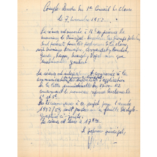 Cahier de comptes-rendus de conseils de classe. 
