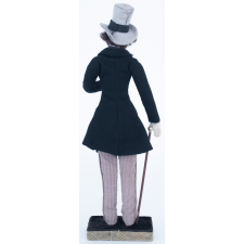Poupée costumée : un homme de 1848 (élément d'un couple)