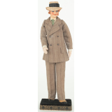 Poupée costumée : un homme en 1914 (élément d'un couple)