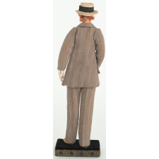 Poupée costumée : un homme en 1914 (élément d'un couple)