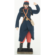 Poupée costumée : un poilu de l'été 1914 (élément d'un couple)