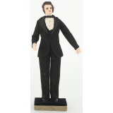 Poupée costumée : un homme sous la IIIe République 1927 (élément d'un couple)