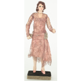 Poupée costumée : une femme sous la IIIe République 1927 (élément d'un couple)