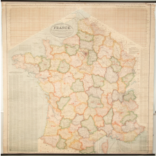 Carte géographique et commerciale de la France