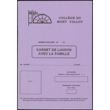 Carnet de liaison avec la famille. Collège du Mont Vallot.