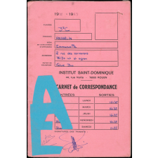 Carnet de correspondance. 