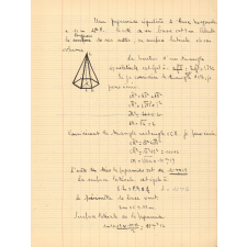 Cahier de mathématiques
