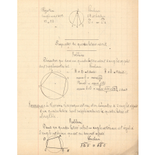Cahier d'exercices de géométrie