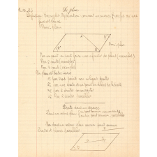 Cours de géométrie descriptive