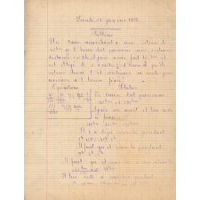 Cahier journalier