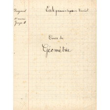 Cours de géométrie