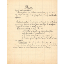 Cahier de préparation