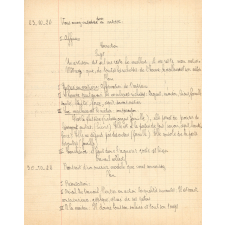 Cahier de préparation