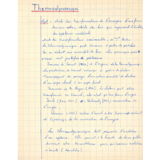Thermodynamique et Mécanique des fluides