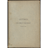 Lettres d'un lycéen et d'un étudiant de 1847 à 1854