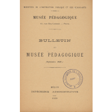 Bulletin du Musée pédagogique