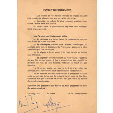 Livret de Notes scolaires