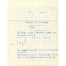 Cahier du jour