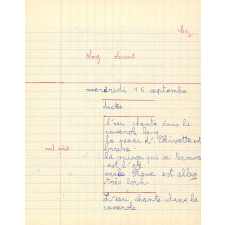 Cahier du jour de français
