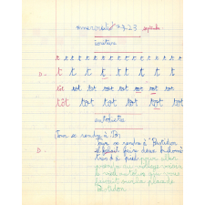 Cahier du jour de français