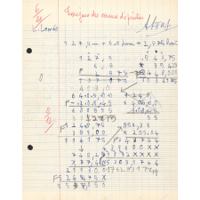 Cahier de calcul et de français