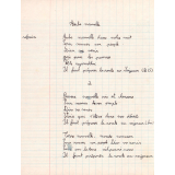 Cahier de chant