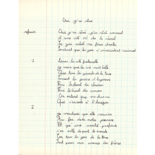 Cahier de chant