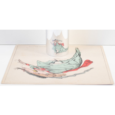 Planche d'anamorphose : Femme élégante