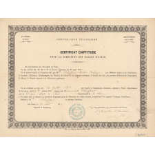 Certificat d'aptitude pour la direction des Salles d'asile.