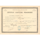 Certificat d'aptitude pédagogique. 