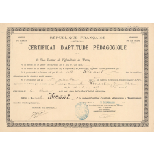 Certificat d'aptitude pédagogique. 