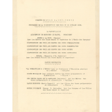 Commune de l'Îsle-Saint-Denis. Programme de la distribution des prix du 10 juillet 1938.