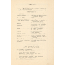 Ecole de Musique créée en 1904 - Ville de Rouen - Distribution des prix Le Dimanche 26 Juillet 1914, à 9h.1/2 du matin dans la grande salle de l'Hôtel de Ville Sous la Présidence de M. Morel, Adjoint au Maire.