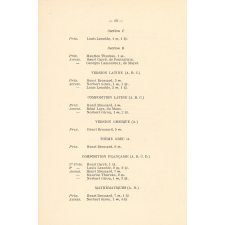 Distribution solennelle des Prix, présidée par M. le Chanoine Lefebvre, Vicaire général. Institution Saint-Louis. Le Mans. Enseignement secondaire.