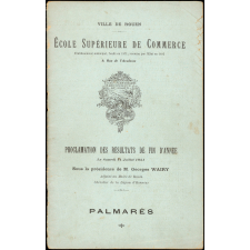 Proclamation des résultats de fin d'année - Palmarès - École Supérieure de Commerce de Rouen.