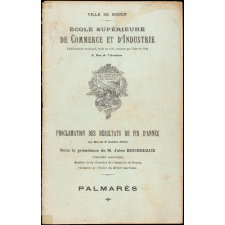Proclamation des résultats de fin d'année - Palmarès - École Supérieure de Commerce de Rouen.