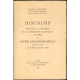 Discours de prix . Discours prononcé à l'occasion de la distribution solennelle des prix du Lycée Janson-de-Sailly (grand lycée) le treize juillet 1932.