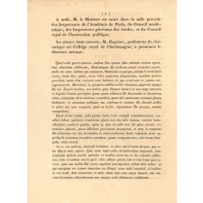 Université de France - Distribution générale des prix aux élèves des collèges de Paris et de Versailles - Année 1839.