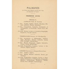 Distribution des prix. Ecole Primaire Supérieure et Ecole Professionnelle de garçons. Le dimanche 27 juillet 1924.