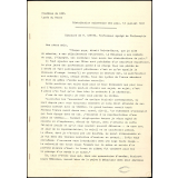 Distribution solennelle des prix. 12 juillet 1931. Discours de M. Sartre, Professeur Agrégé de Philosophie. Eloge de la Musique. Académie de Caen. Lycée du Havre.