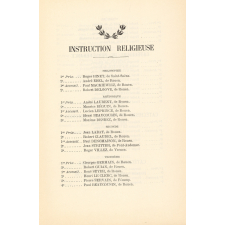 Distribution solennelle des Prix sous la Présidence de Monsieur le Chanoine Vacandard, Aumonier du Lycée Corneille. Institution Join-Lambert. Le Mercredi 13 Juillet 1910.