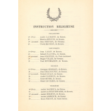 Distribution solennelle des Prix sous la Présidence de Monsieur le Chanoine Lachèvre, Doyen du Chapitre Metropolitain. Institution Join-Lambert. Le Mercredi 13 Juillet 1911.