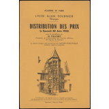 Académie de Paris - Lycée Alain Fournier - Bourges - Distribution des prix le Samedi 30 juin 1956. 
