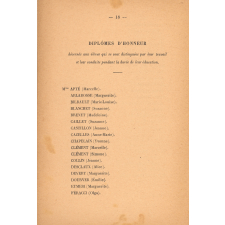 Distribution des prix. 23 juillet 1912. Légion d'Honneur. Maisons d'Education. Saint-Denis.