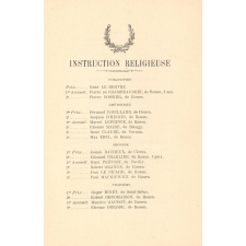 Distribution solennelle des Prix sous la Présidence de Monsieur le Marquis de Pomereu, Député de la Seine-Inférieure. Institution Join-Lambert. Le Samedi 13 Juillet 1907.